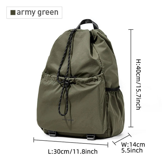 MOYYI Large Capacity Oxford Travel Casual Backpacks for Man Oxford 16 Inch Laptop Backpack Waterproof Drawstring School Bag - MCROONS.COM