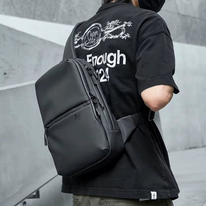 MOYYI Men'S Chest Bags Sports Outdoor Crossbody Bags for Travel Waterproof anti Theft Zipper Chest Sling Bag for Men - MCROONS.COM