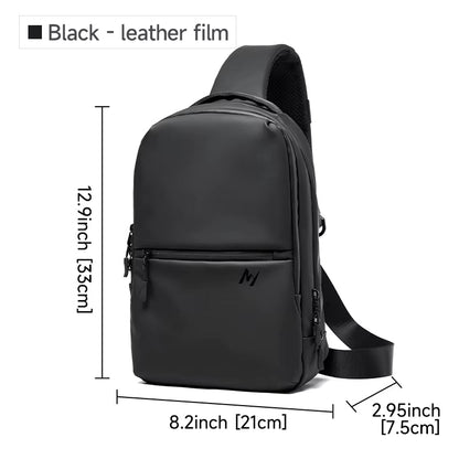 MOYYI Men'S Chest Bags Sports Outdoor Crossbody Bags for Travel Waterproof anti Theft Zipper Chest Sling Bag for Men - MCROONS.COM