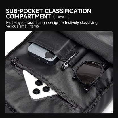 MOYYI Men'S Chest Bags Sports Outdoor Crossbody Bags for Travel Waterproof anti Theft Zipper Chest Sling Bag for Men - MCROONS.COM
