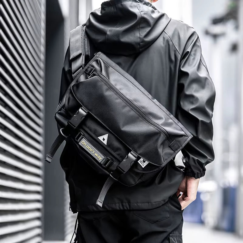 MOYYI Messenger Bags Large Capacity Male Tourist Cycling Messenger Bags for Men Sling Crossbody Bag - MCROONS.COM