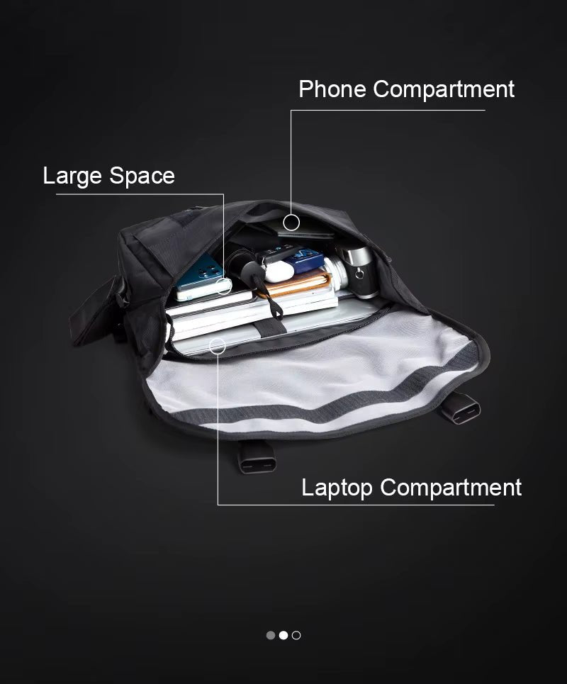 MOYYI Messenger Bags Large Capacity Male Tourist Cycling Messenger Bags for Men Sling Crossbody Bag - MCROONS.COM