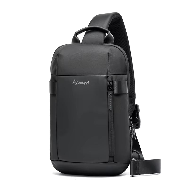MOYYI Multi - Functional Zipper Chest Bag for Men Travel Men'S Crossbody Bag Anti - Theft Sling Shoulder Bag - MCROONS.COM