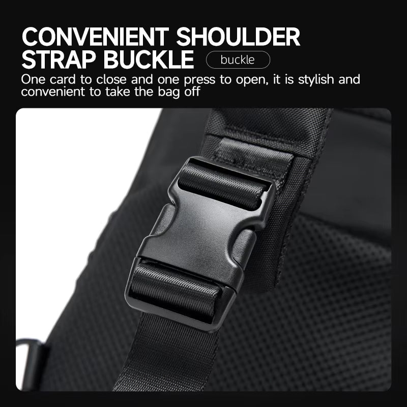 MOYYI Multi - Functional Zipper Chest Bag for Men Travel Men'S Crossbody Bag Anti - Theft Sling Shoulder Bag - MCROONS.COM