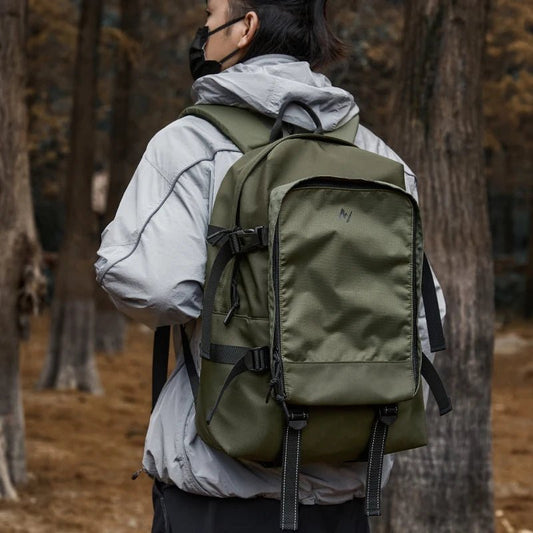 MOYYI Oxford Camping Travel Backpack Waterproof Large Outdoor Hiking Backpacks 17.3 Inch Laptop Backpack for Men - MCROONS.COM