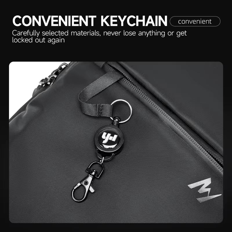 MOYYI Oxford Large Chest Bag for Men Sports Outdoor Sling Chest Bags for Travel Waterproof Men'S Crossbody Shoulder Bag - MCROONS.COM