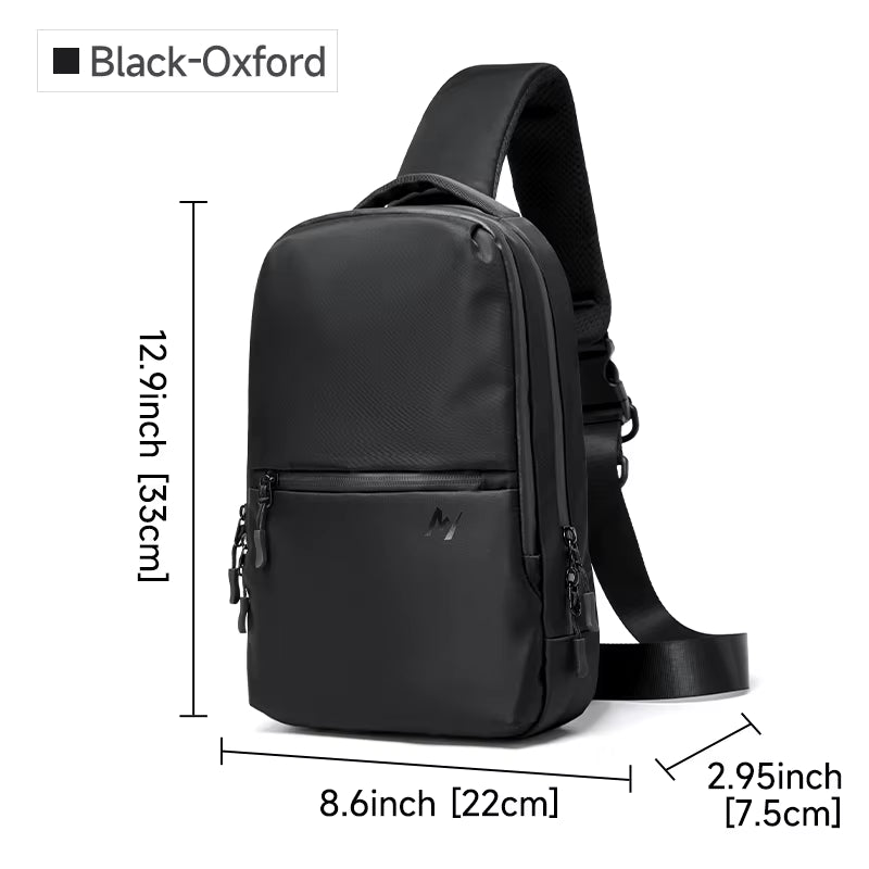 MOYYI Oxford Large Chest Bag for Men Sports Outdoor Sling Chest Bags for Travel Waterproof Men'S Crossbody Shoulder Bag - MCROONS.COM