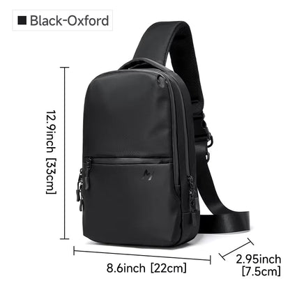 MOYYI Oxford Large Chest Bag for Men Sports Outdoor Sling Chest Bags for Travel Waterproof Men'S Crossbody Shoulder Bag - MCROONS.COM