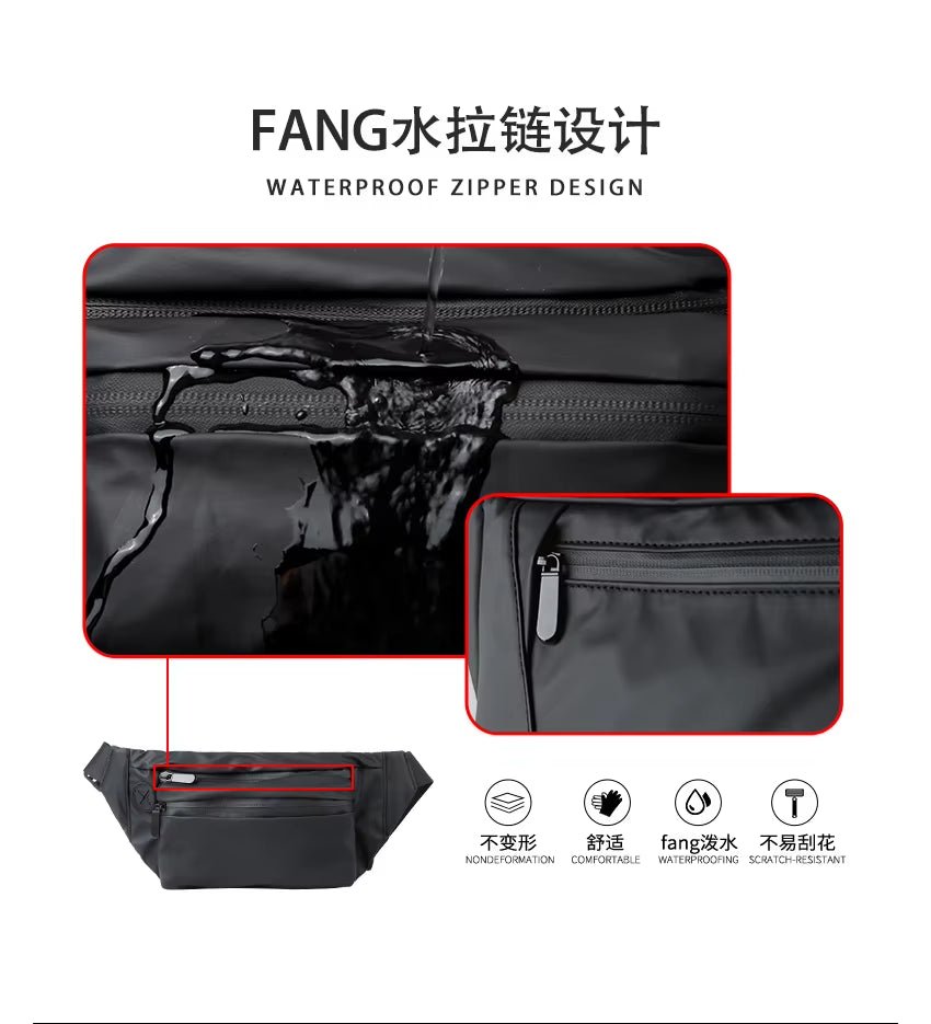 MOYYI Waterproof Belt Bags for Men Unisex Belt Bags Fanny Pack Running Men'S Sport Waist Bags - MCROONS.COM