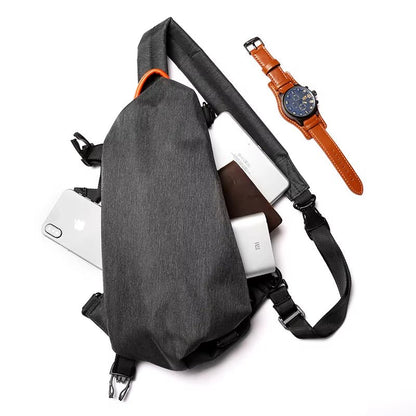 MOYYI Waterproof Chest Bag Men Crossbody Sling Bag Crossbody Bag for Business School - MCROONS.COM