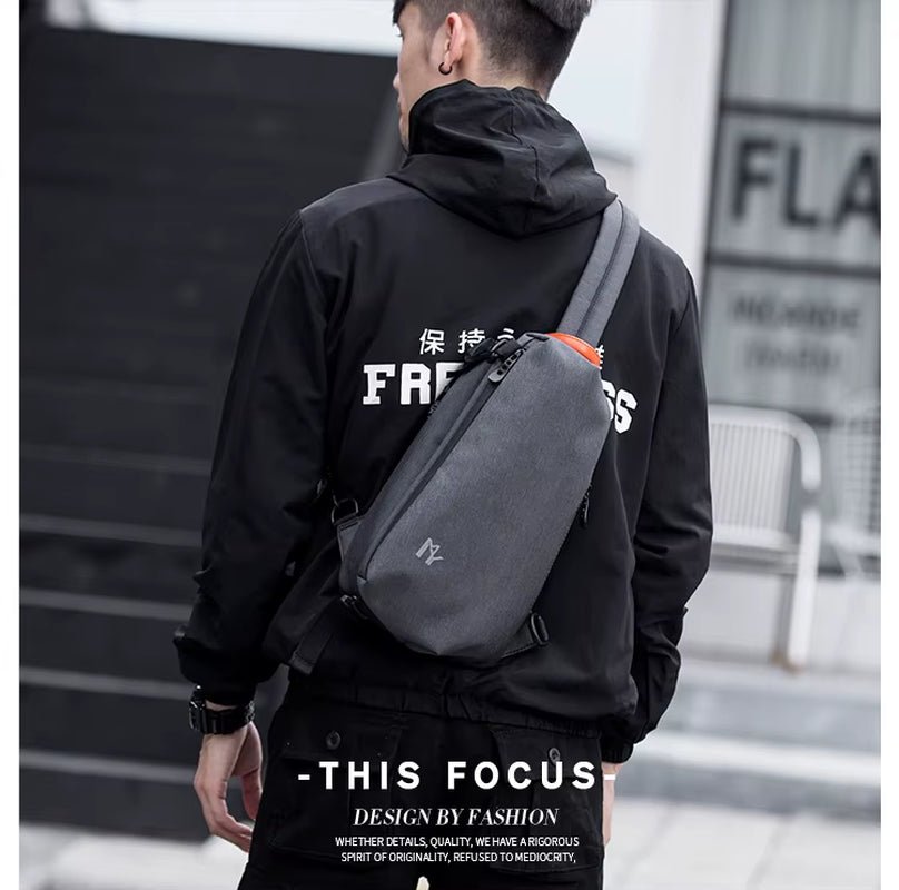 MOYYI Waterproof Chest Bag Men Crossbody Sling Bag Crossbody Bag for Business School - MCROONS.COM