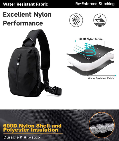 MOYYI Wholesale Waterproof Crossbody Bags for Men Outdoor Chest Sling Bags - MCROONS.COM