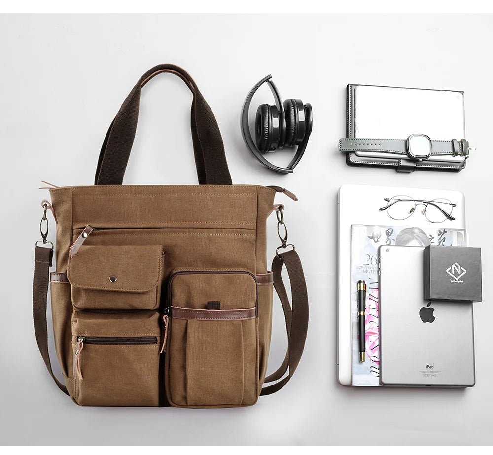 MOYYI Wholesale Worker Business Trend Sling Messenger Bag Casual Satchel Vintage Men Long Strip Canvas Shoulder Bags - MCROONS.COM