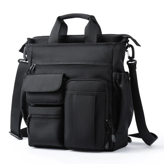 Multi - Functional Crossbody Bags for Men Business Waterproof Briefcase Laptop Messenger Bag - MCROONS.COM