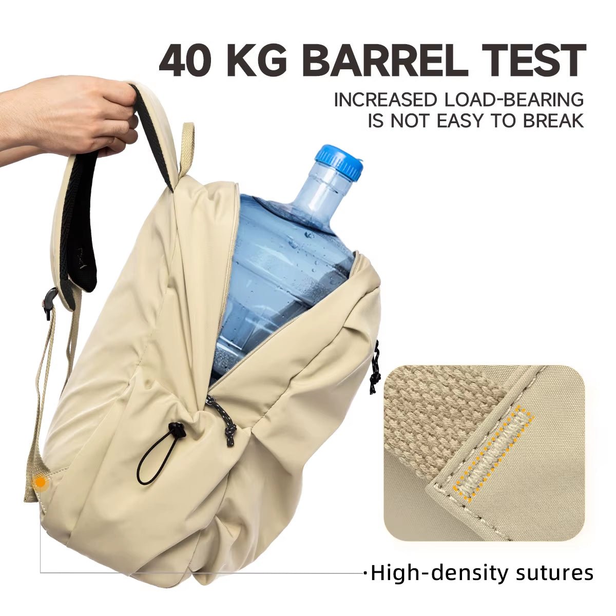 Multifunctional Fashion Large Capacity 15.6 Laptop Backpack Oxford Waterproof Sports Backpack Travel Black Backpack - MCROONS.COM