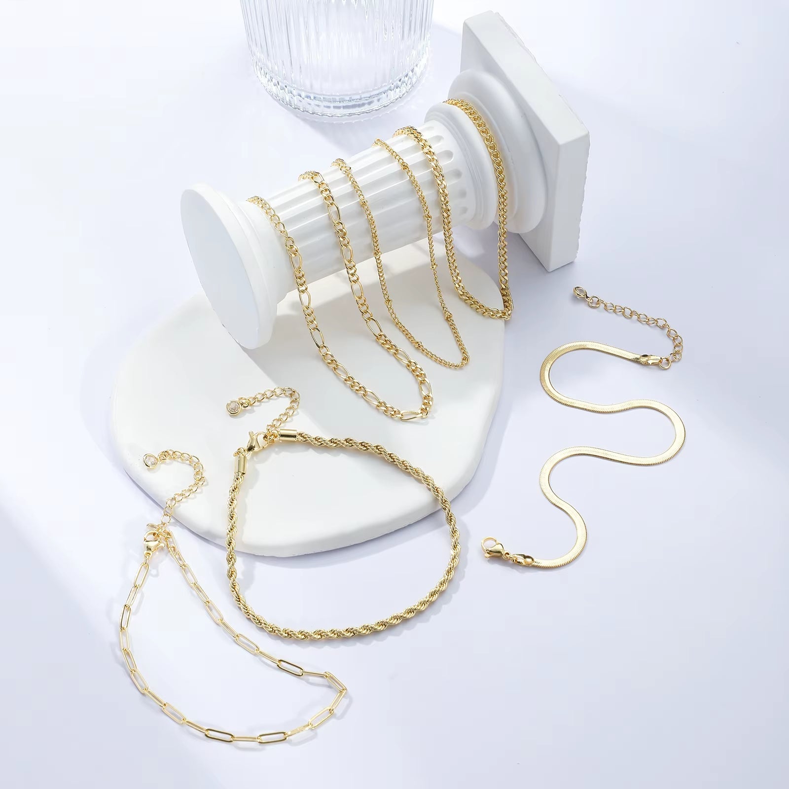 Multy Layer Summer Women'S Ankle Bracelet Fashion 18K Gold Plated Alloy Dainty Jewelry Foot Chain Anklet for Women . - MCROONS.COM