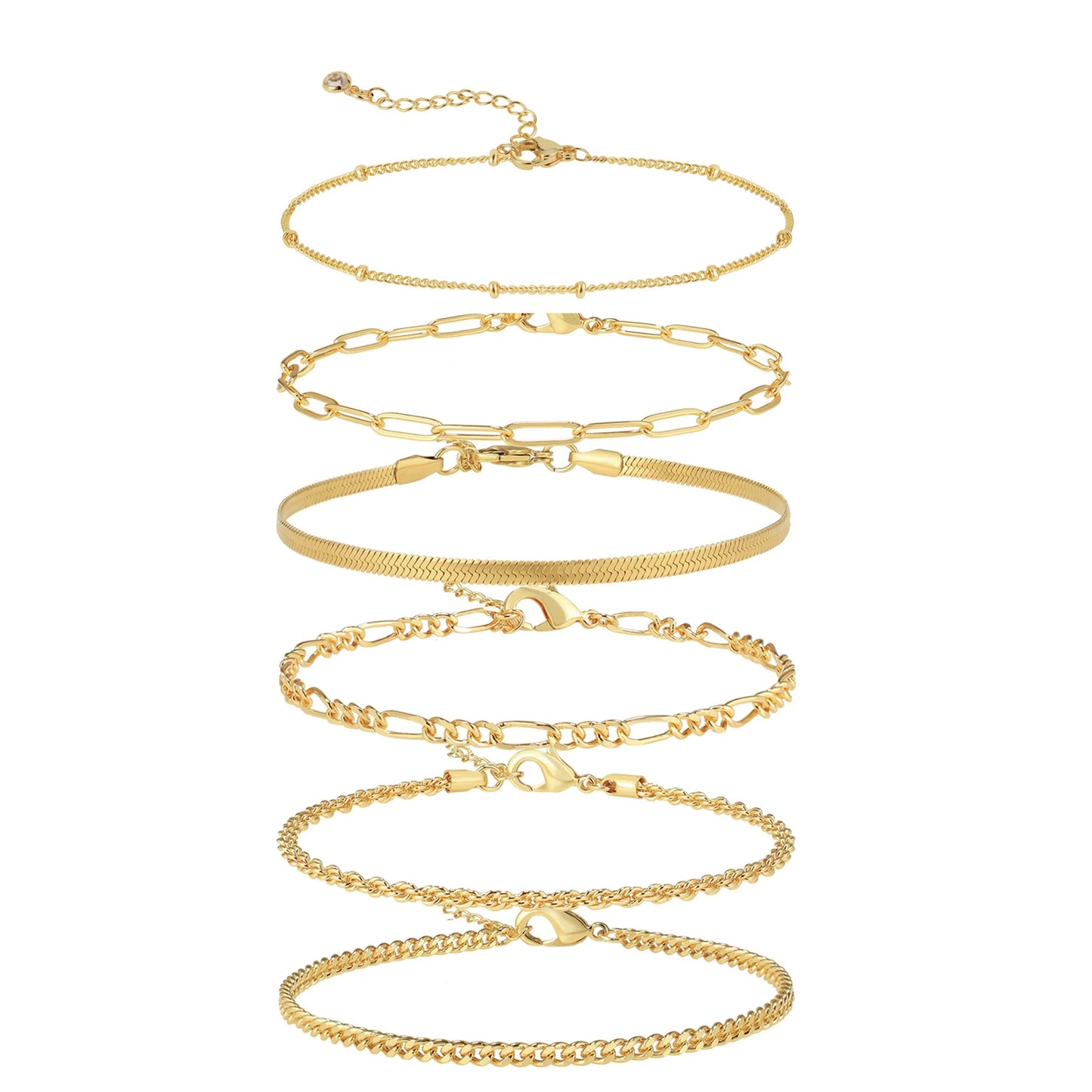 Multy Layer Summer Women'S Ankle Bracelet Fashion 18K Gold Plated Alloy Dainty Jewelry Foot Chain Anklet for Women . - MCROONS.COM