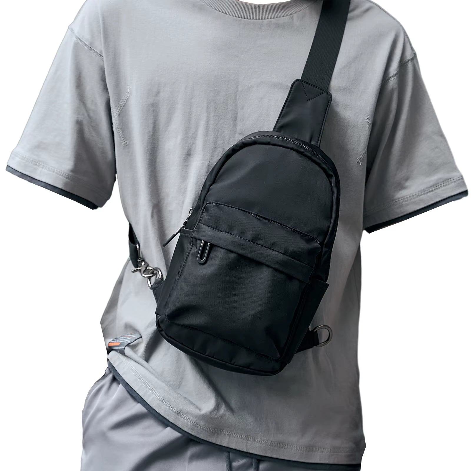 Newest No Logo Pure Waterproof Chest Bag Travel Siger Shoulder Bag School Chest Sling Bag for Women Men - MCROONS.COM