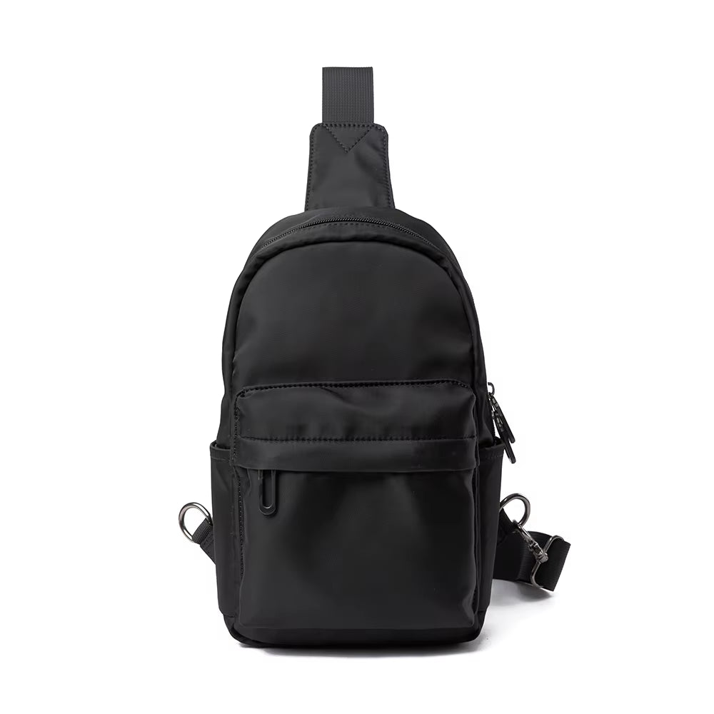 Newest No Logo Pure Waterproof Chest Bag Travel Siger Shoulder Bag School Chest Sling Bag for Women Men - MCROONS.COM
