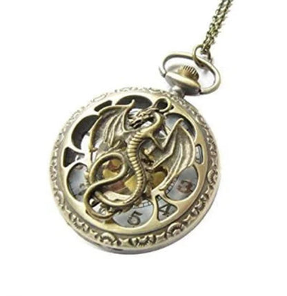 Ntique Style Bronze Pendant Watch with Asymmetrical Dial and Ornate Openwork Case Design for Men Available at Wholesale Prices - MCROONS.COM