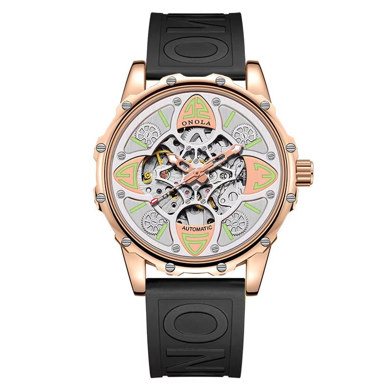 ONOLA 3833 Customized Watch Top Brand Fashion Business Dress Men Watch Luxury Automatic Skeleton Watch - MCROONS.COM