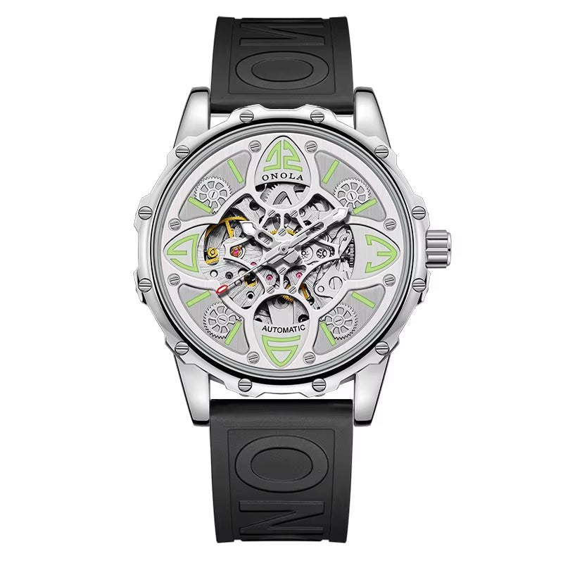 ONOLA 3833 Customized Watch Top Brand Fashion Business Dress Men Watch Luxury Automatic Skeleton Watch - MCROONS.COM