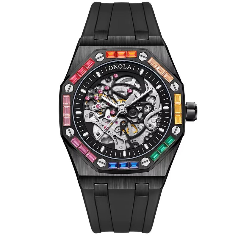 ONOLA 3834D Leisure Luminous Sports Waterproof Watch Men Customisable Build Your Own Mechanical Automatic Watch - MCROONS.COM