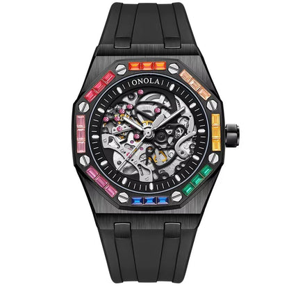 ONOLA 3834D Leisure Luminous Sports Waterproof Watch Men Customisable Build Your Own Mechanical Automatic Watch - MCROONS.COM