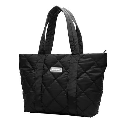 Puffy Bag Lightweight Quilted Tote Bags Puffy Shoulder Bag for Women Crossbody Purse Padded Handbag - MCROONS.COM