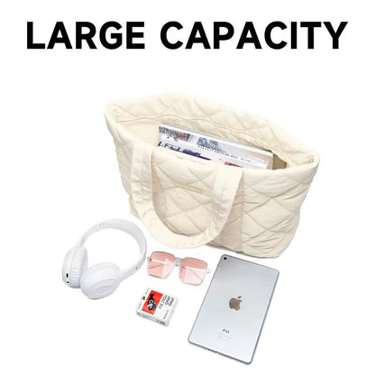 Puffy Bag Lightweight Quilted Tote Bags Puffy Shoulder Bag for Women Crossbody Purse Padded Handbag - MCROONS.COM
