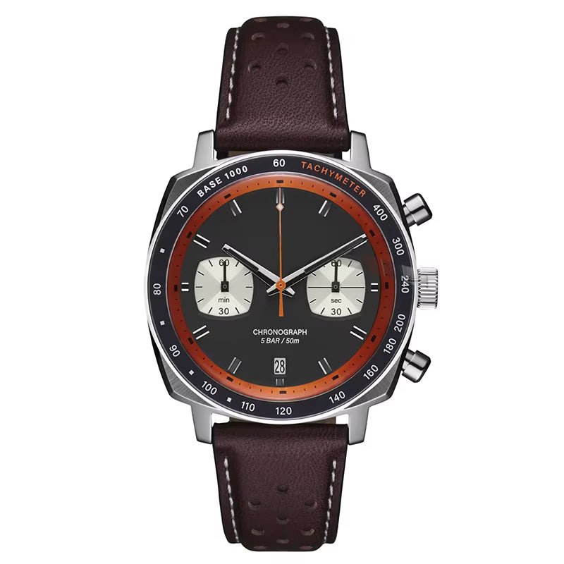 Revival of the Golden Age OEM ODM Chronograph Men Watch Cushion Case Shape 316L SS . - MCROONS.COM