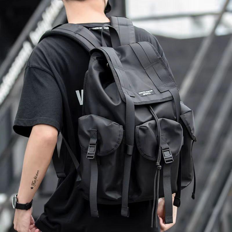 Rucksack Men'S Laptop Backpack Fashion Trend Large Capacity High School Student School Bag Travel Backpack - MCROONS.COM