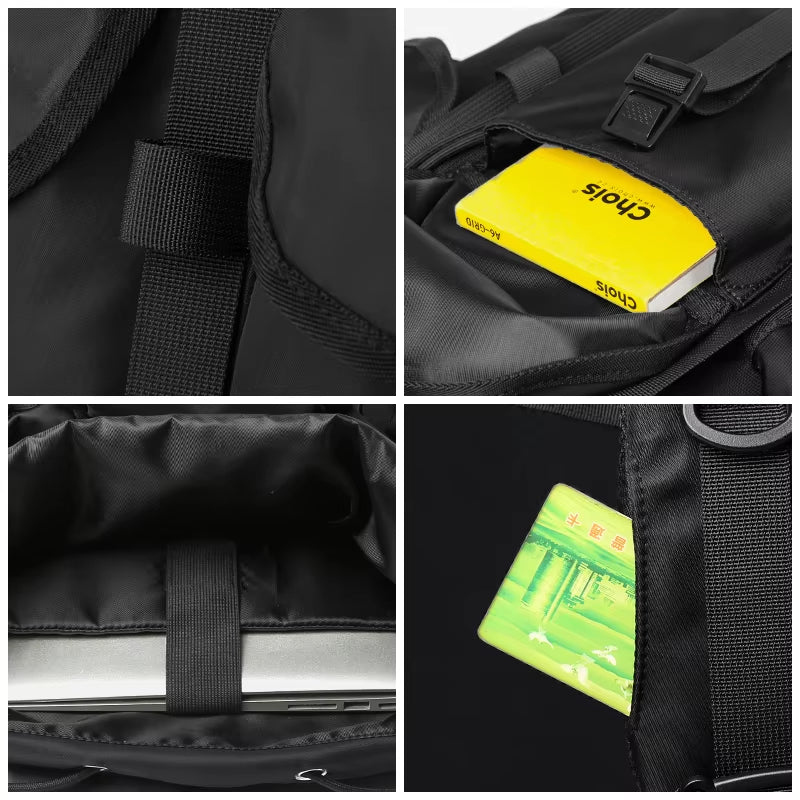 Rucksack Men'S Laptop Backpack Fashion Trend Large Capacity High School Student School Bag Travel Backpack - MCROONS.COM