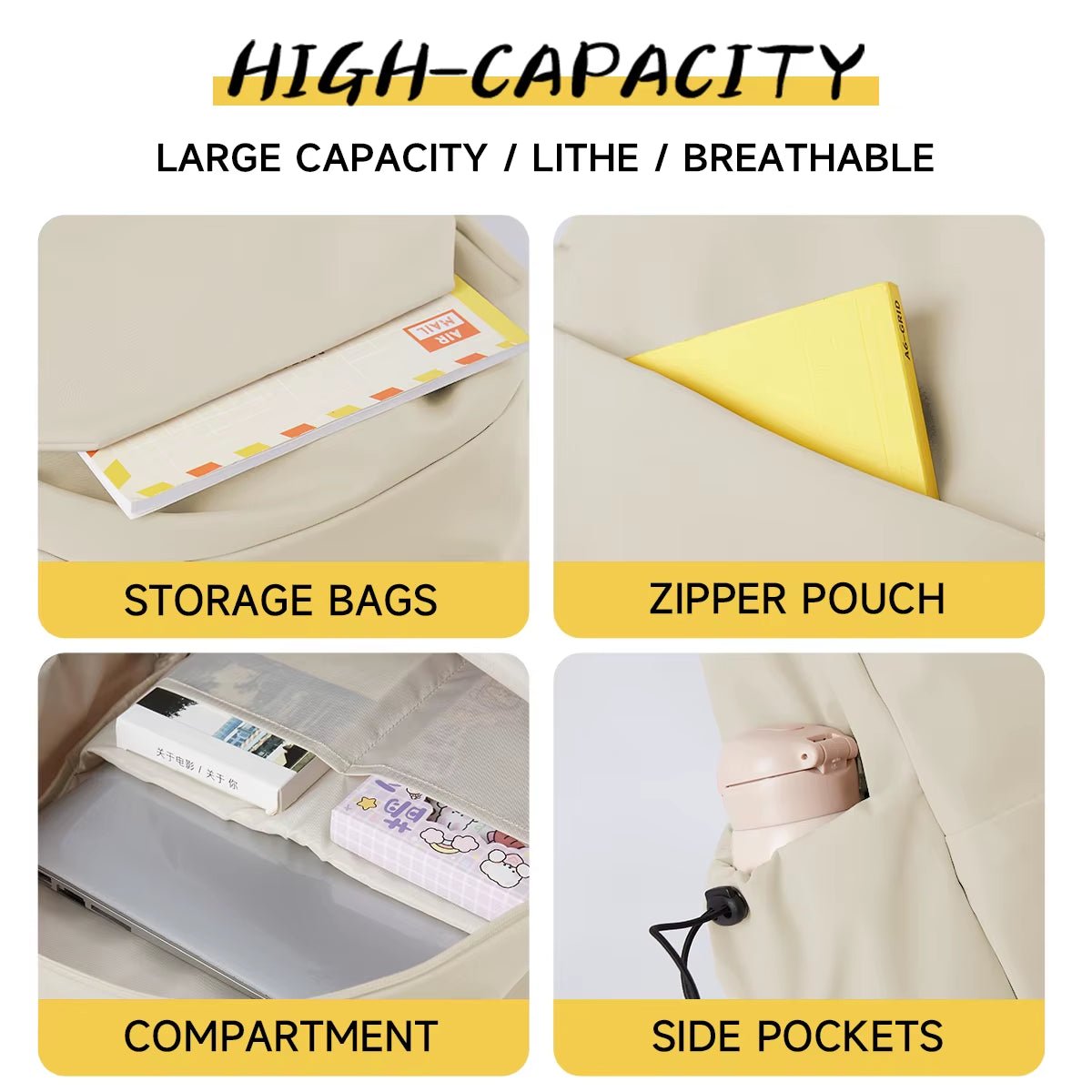 Schoolbag Female Japanese Design Versatile Sports Outdoor Travel Backpack - MCROONS.COM