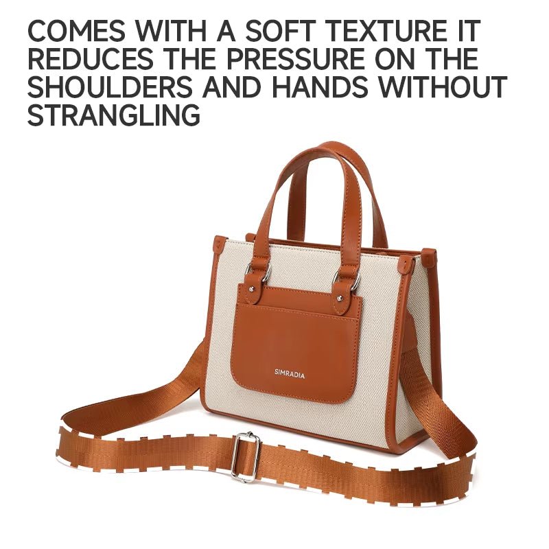 SIMRADIA Fashion Canvas Luxury Handbags Bags for Women Custom Logo Designer Bags Travel Women'S Handbags Outdoor Crossbody Bag - MCROONS.COM