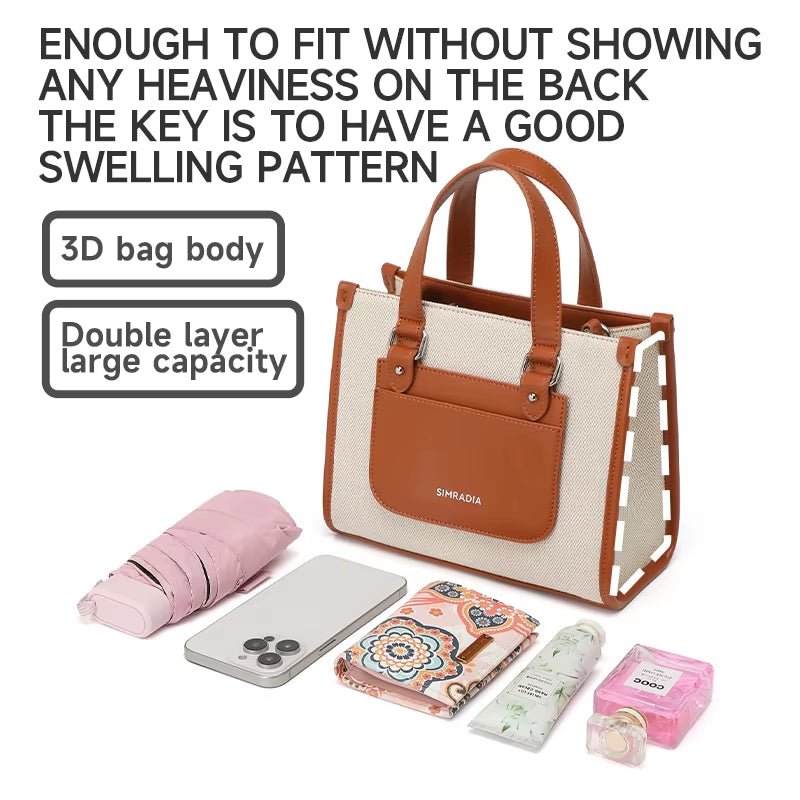 SIMRADIA Fashion Canvas Luxury Handbags Bags for Women Custom Logo Designer Bags Travel Women'S Handbags Outdoor Crossbody Bag - MCROONS.COM