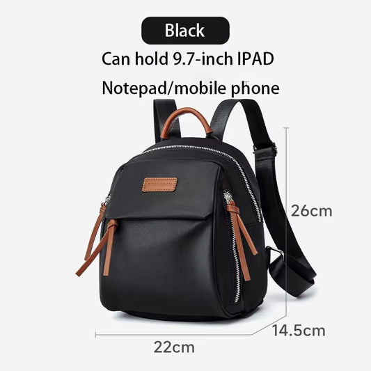 Simradia Fashion Small Women Backpack Waterproof Travel Lady Bags Black Weekend Backpacks for Girl School Bags - MCROONS.COM
