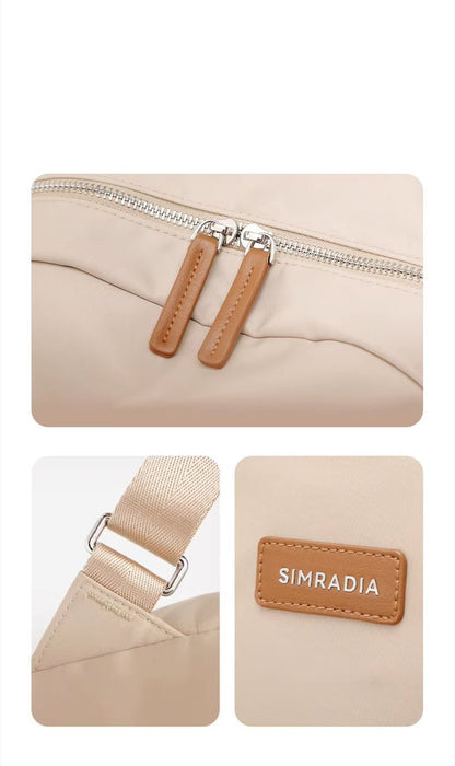 Simradia Fashionable 14 Inch Ladies' Laptop Backpack Waterproof PVC Leather with Zipper Closure Polyester Lining for Outdoor - MCROONS.COM