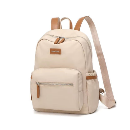 Simradia Fashionable 14 Inch Ladies' Laptop Backpack Waterproof PVC Leather with Zipper Closure Polyester Lining for Outdoor - MCROONS.COM