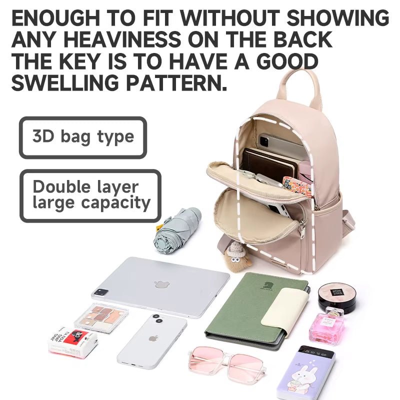 Simradia Oxford Waterproof Lady Backpack 14 Inch Laptop Backpacks for Women Simple Travel Bag School Backpack for Girls - MCROONS.COM