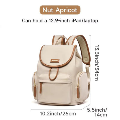 Simradia Oxford Waterproof Lady Backpack 14 Inch Laptop Backpacks for Women Simple Travel Bag School Backpack for Girls - MCROONS.COM