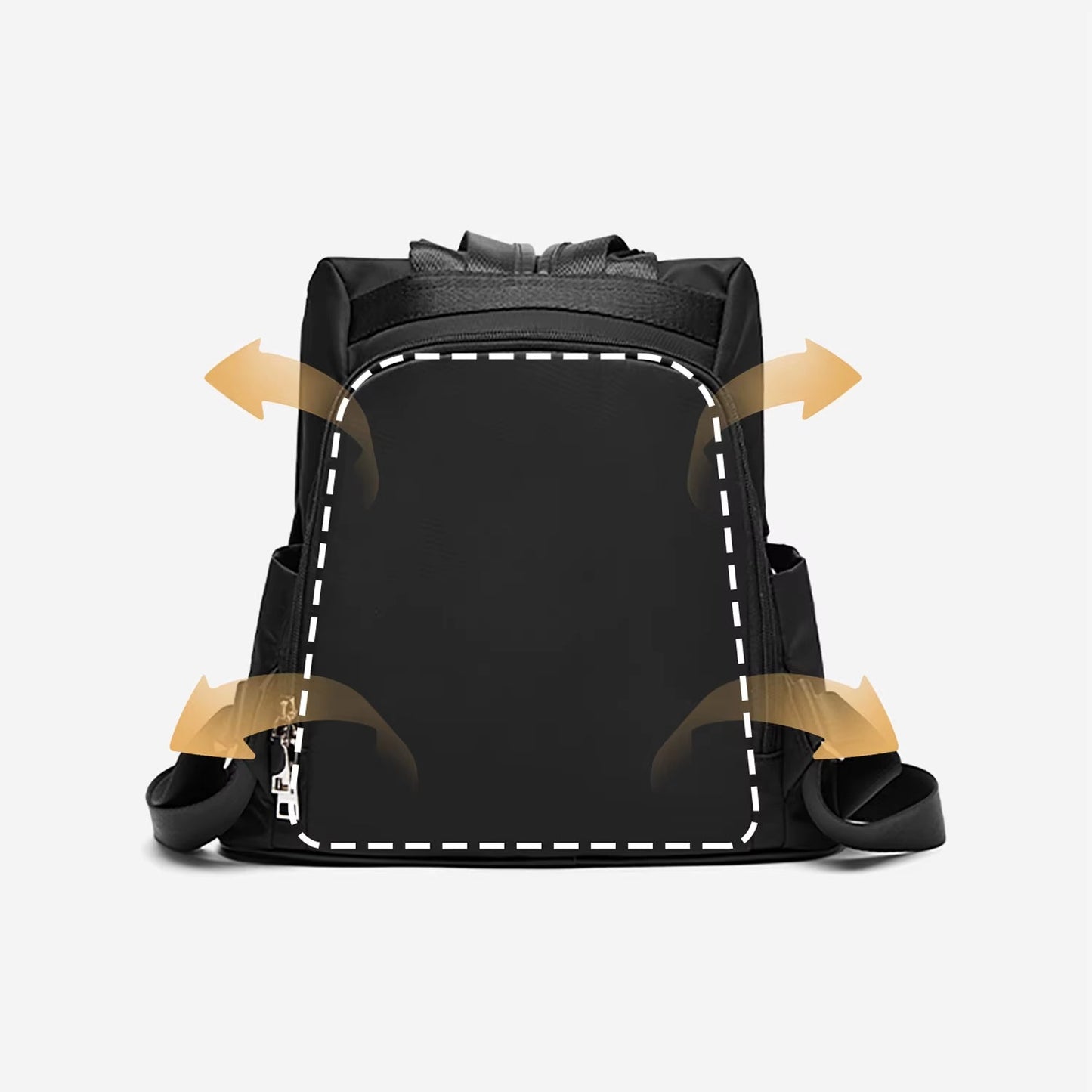 Simradia Small Black Women Causal Backpacks Oxford Waterproof Backpack for Women Outdoor School Bag Rucksack Ladies - MCROONS.COM