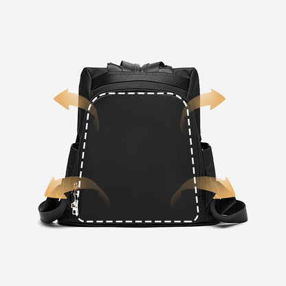 Simradia Small Black Women Causal Backpacks Oxford Waterproof Backpack for Women Outdoor School Bag Rucksack Ladies - MCROONS.COM