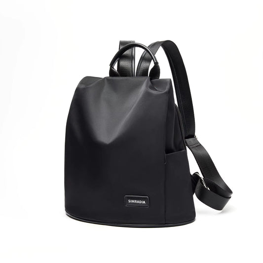 Simradia Small Black Women Causal Backpacks Oxford Waterproof Backpack for Women Outdoor School Bag Rucksack Ladies - MCROONS.COM