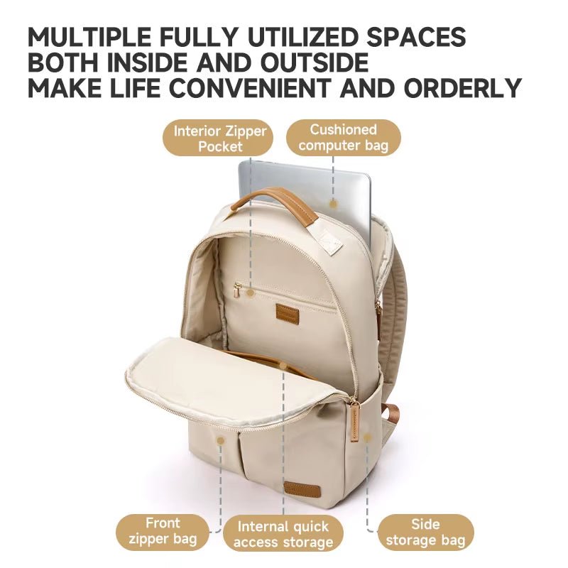 Simradia Women'S Simple Laptop Backpack Business Backpacks Oxford Weekend Knapsack for Lady School Outdoor Rucksack Travel Bags - MCROONS.COM