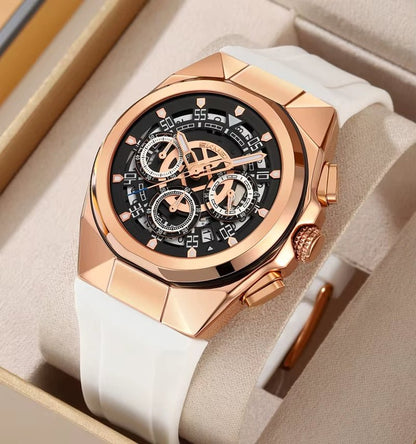 SKMEI Wholesale Luxury Silica Skeleton Analog Wrist Quartz Watch for Men Wristwatches Reloj Para Hombre - MCROONS.COM