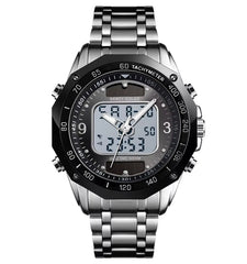 Skmei Wholesale Solar Watches Men Analog Digital Stainless Steel Wristwatches #1493