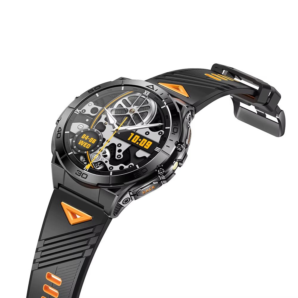 TKYUAN 2025 Military - Grade Durable Smartwatch with Amoled Screen 600Mah Battery Flashlight Fitness Tracker Sport Smart Watch - MCROONS.COM