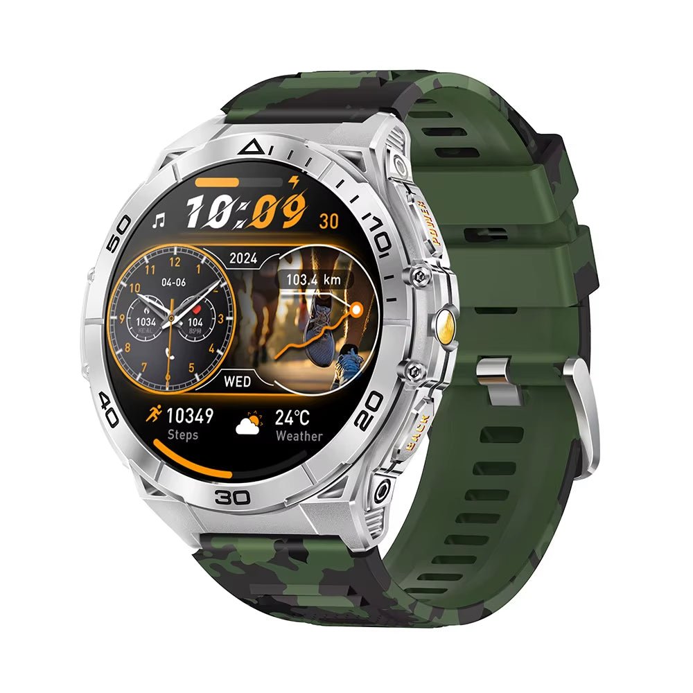 TKYUAN 2025 Military - Grade Durable Smartwatch with Amoled Screen 600Mah Battery Flashlight Fitness Tracker Sport Smart Watch - MCROONS.COM