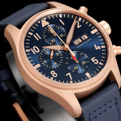 Top Luxury 43Mm Stainless Steel Mechanical Chronograph Watch Movement Saves Kinetic Energy for 72 Hours. - MCROONS.COM